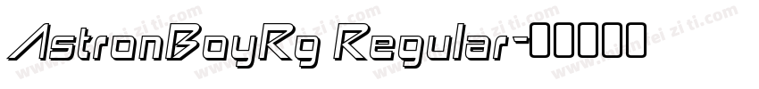 AstronBoyRg Regular字体转换